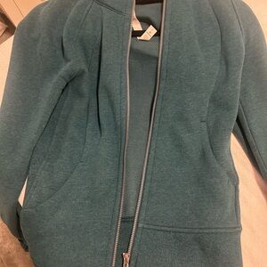 Lululemon teal scuba zip up hoodie